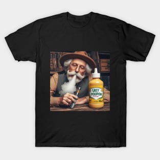 Old Guy Vaping with mustard flavor T-Shirt